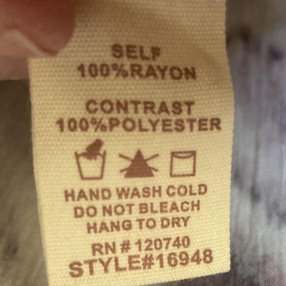 Mystree Kimono Jacket Duster Chevron Ikat Print Blush Size Small Boho Ro… - Picture 6 of 6